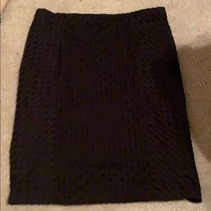 Cece Black Pencil Skirt